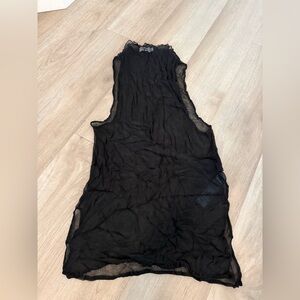 Elegant Black Swim Coverup